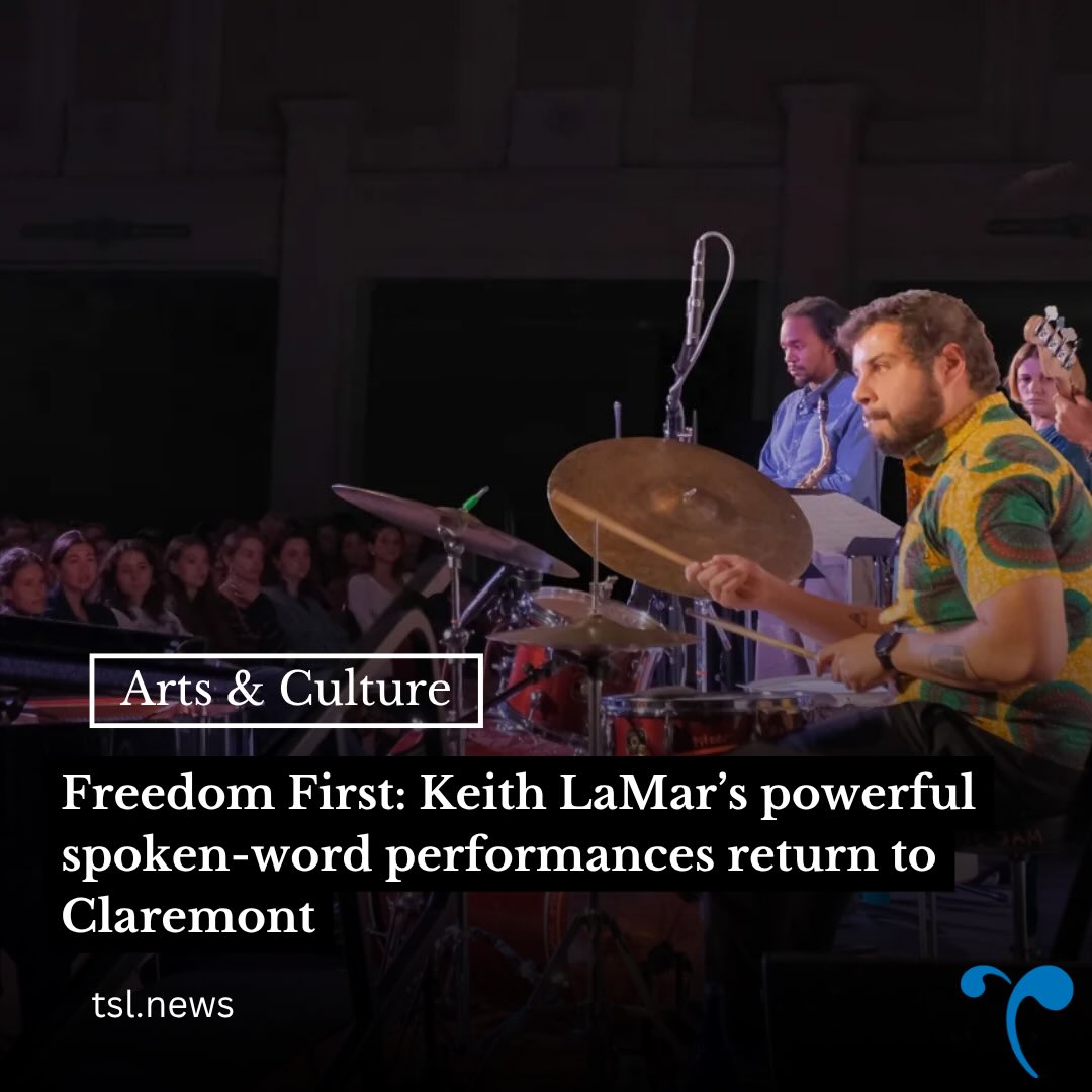 On Apr. 10 at 7 p.m., 5C students gathered in Edmunds Ballroom at Pomona College to experience death row prisoner Keith LaMar’s spoken word poetry, accompanied by a live jazz band. LaMar works closely with members of the 5C Prison Abolition Coalition, who have brought LaMar to Claremont four times. 

“Jazz is married to Keith’s spoken word poetry,” organizer Oli Yoo SC `26 said. “His words are elevated by the music, and this art moves people to action: to learn about unfair prison systems, to donate, to become involved in the planning for the next concert. This means everything to our friend Keith.”

The Ohio State Penitentiary permitted LaMar to phone in at 7:30 p.m. After facing some technical difficulties, LaMar performed multiple pieces, leaving audience members with a greater understanding of the harsh realities of incarceration.

Words by Annabelle Jurus & Sylvie Simmons | Photo by Maggie Zhang
Read the full story at the link in our bio.