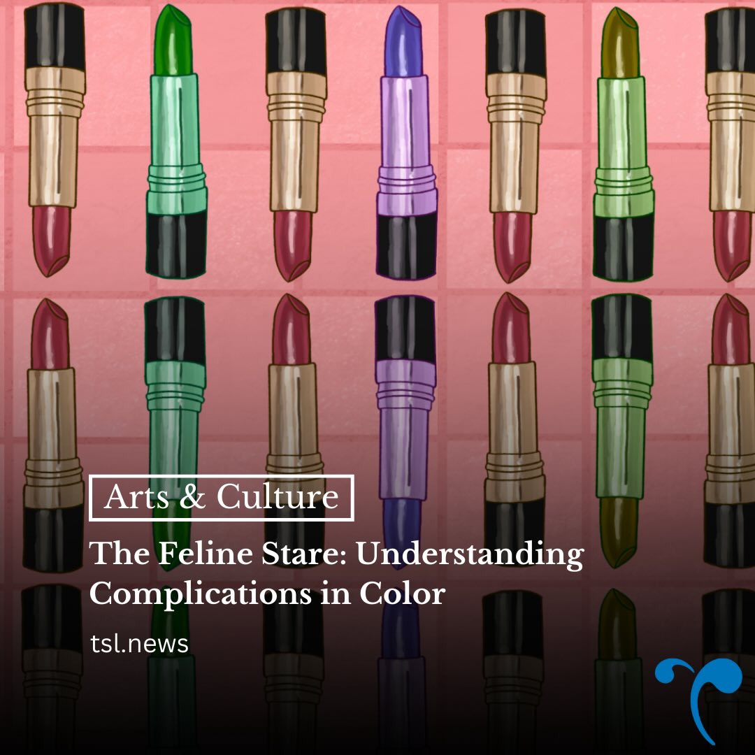 Meiya Rollins PO ’29 reflects on the exhibition, “Complications in Color,” at the Claremont Lewis Museum of Art. Sadness strikes as Rollins admires the work of Rachel Lachowicz, a Californian abstract artist who uses makeup to address femininity, as she reflects back on her art portfolio that followed a similar theme, to a specific art piece as a kid.
—
Words by Meiya Rollins | Graphic by Meiya Rollins 
Read the full story at the link in our bio.