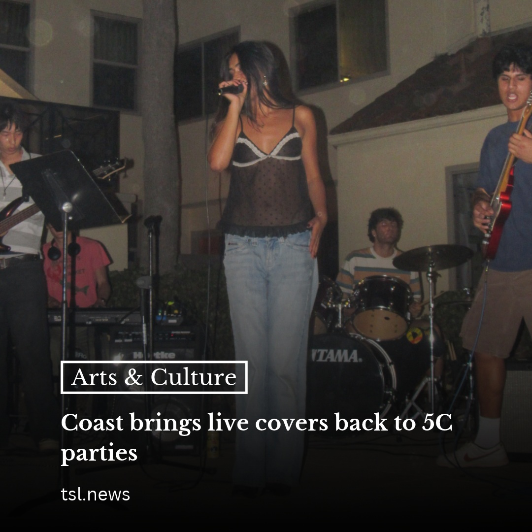 With members from both the East and West Coasts, student band Coast found its name close to home.

Since its first show at the Tiny Patio last spring, the four-piece band has become a fixture at house shows, open mics and student events across the 5Cs, playing covers from Radiohead to Michael Jackson that get the whole room singing along.

“It’s just so weird that I’m being perceived,” lead singer Alina Shah PZ ’28 said. “But it’s really cool to see how many people really enjoy live music and how it’s become a kind of thing.”

Words by Atrisa Rahgozar | Photo by Siena Giacoma
Read more at the link in our bio.
